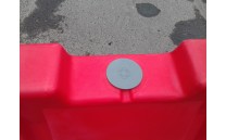 Plastové svodidlo - červené