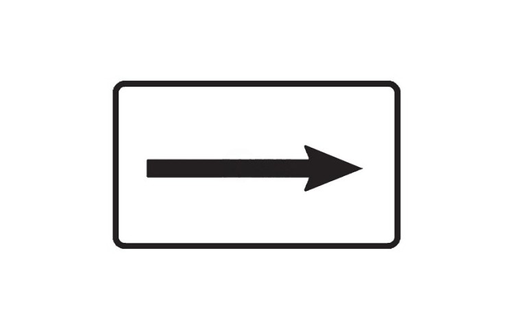 Dopravní značka E7b - Směrová šipka