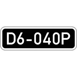 Značka s číslem mostu