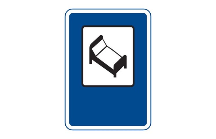 Dopravní značka IJ10 - Hotel nebo motel