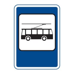Dopravní značka IJ4e - Zastávka trolejbusu