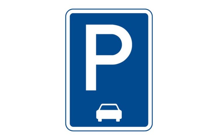 Dopravní značka IP11c - Parkoviště (podélné stání)