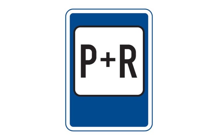 Dopravní značka IP13d - Parkoviště P+R