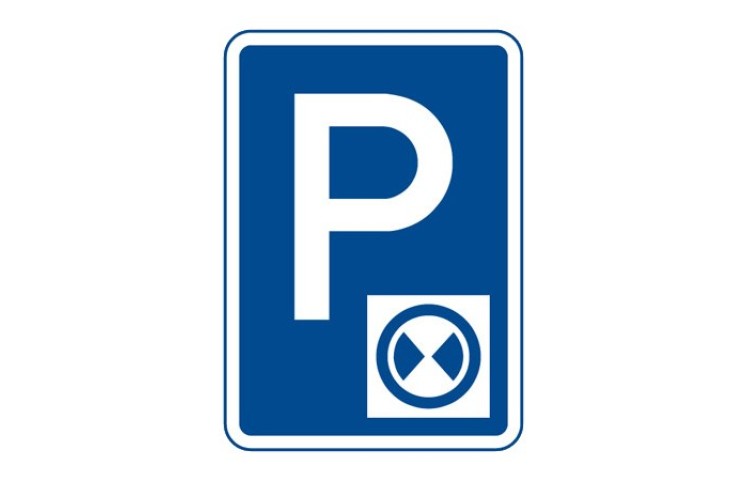 Dopravní značka IP13b - Parkoviště s parkovacím kotoučem