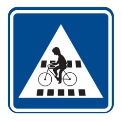 Dopravní značka IP7 - Přejezd pro cyklisty