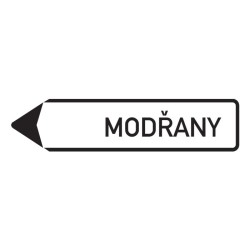 Dopravní značka IS4c - Směrová tabule