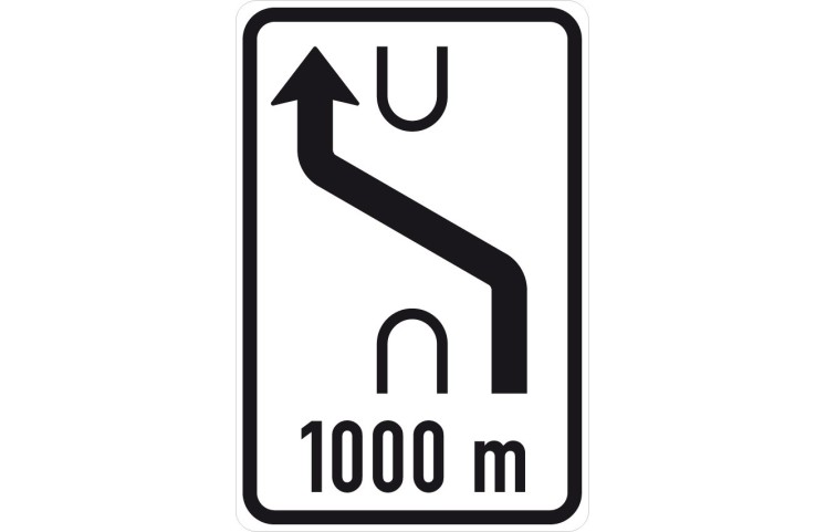 Dopravní značka IS10a - Návěst změny směru jízdy