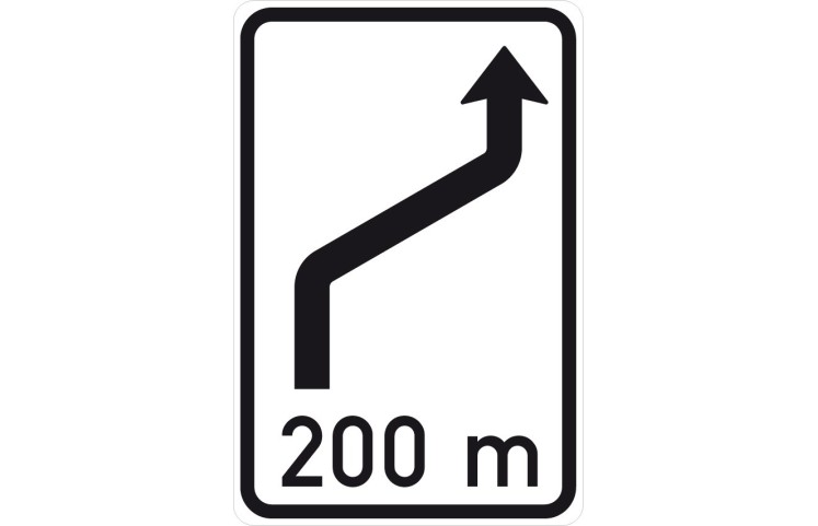 Dopravní značka IS10b - Návěst změny směru jízdy