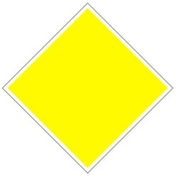 Plavební znak D1 - Doporučené proplouvání v obou směrech