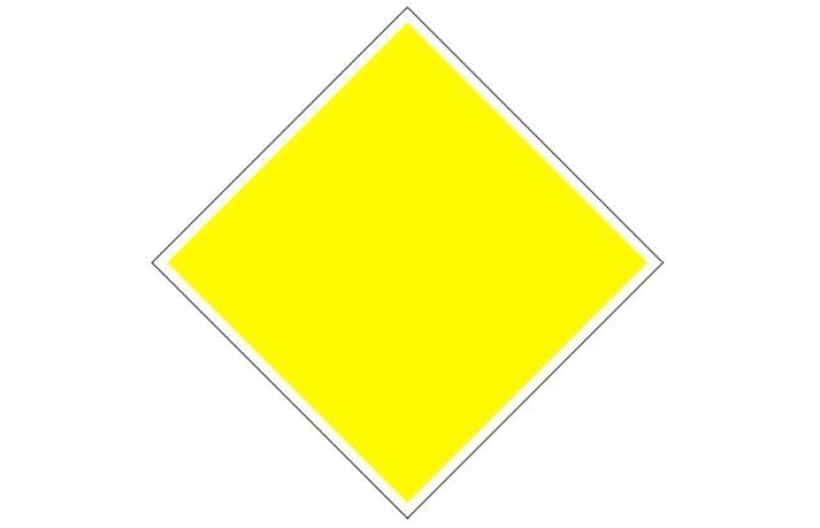 Plavební znak D1 - Doporučené proplouvání v obou směrech