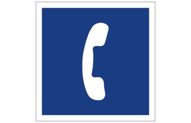Plavební znak E14 - Telefonní stanice