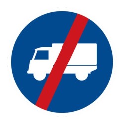 Dopravní značka C12b - Konec přikázaného jízdního pruhu