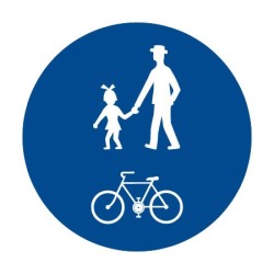 Dopravní značka C9a - Stezka pro chodce a cyklisty