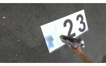 Kovové šablony číslic, 200mm