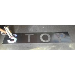 Kovové šablony písmen, 200mm