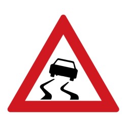 Dopravní značka A8 - Nebezpečí smyku