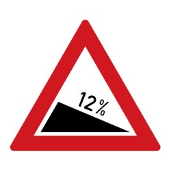 Dopravní značka A5a - Nebezpečné klesání