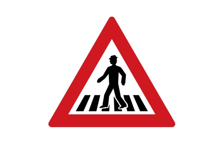 Dopravní značka A11 - Pozor, přechod pro chodce