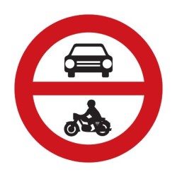 Dopravní značka B11 - Zákaz vjezdu všech motorových vozidel
