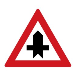 Dopravní značka P1 - Křižovatka s vedlejší pozemní komunikací