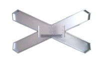 Doravní značka A32c - Výstražný kříž pro železniční přejezd jednokolejný