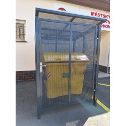 Přístřešek pro odpadkový kontejner - Uzamykatelný